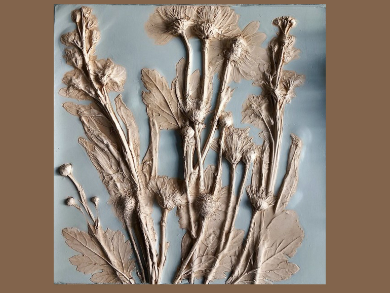 Botanical Relief Plaster Casting